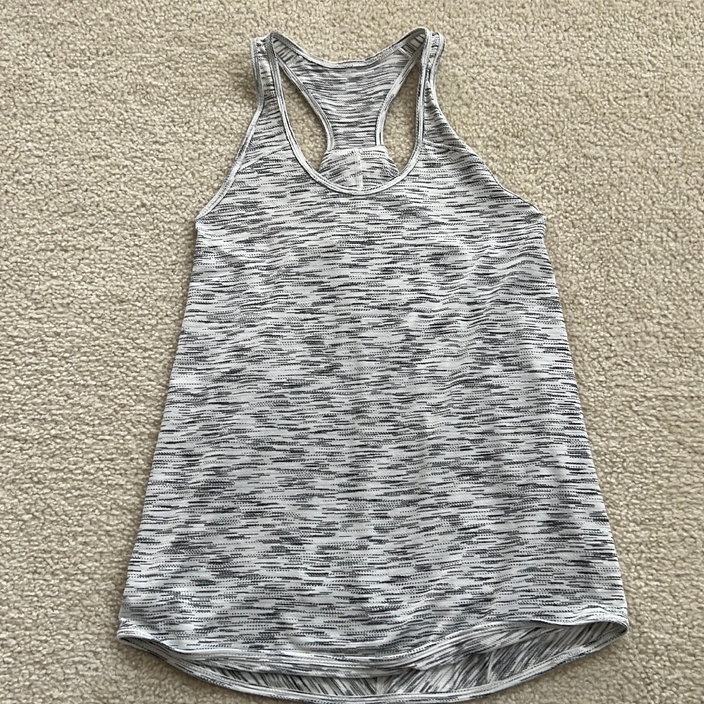 Lululemon Essential Tank Black/White Size 2